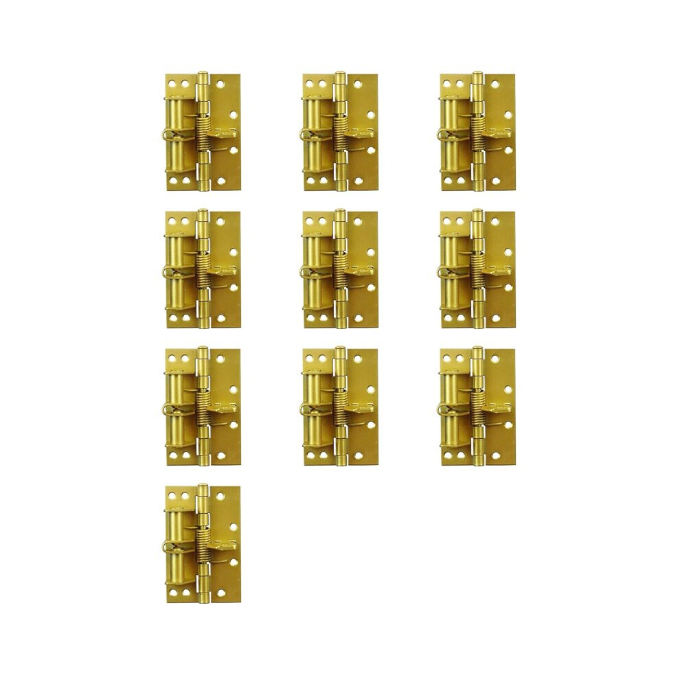 10X Automatic Door Closer Hinges For Cabinet Wardrobe Detachable Spring Hinges Positioning Door Closer,Gold 6032923561010