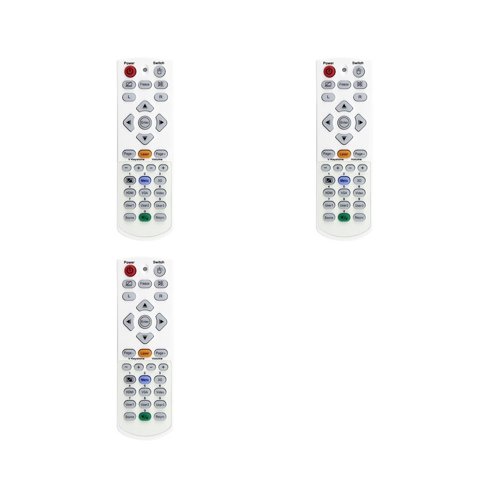 3X Ir1304l Remote Control Replacement For Projectors X345 X355 X412 X416 Zh403 4K550 Eh415e Eh415st W319ust 6033340175033