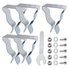 Kit de Ferragens para Tampa de Poço de Janela Grampo de Mola para Tampa de Poço de Janela de Saída Grampo de Retenção para Tampa de Poço Externo