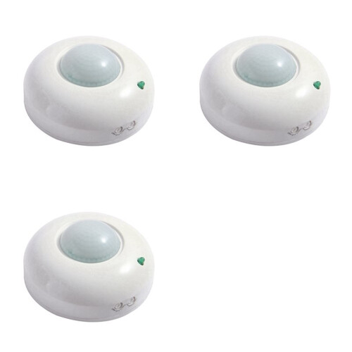 3X 360 Adjustable Ceiling Motion Sensor Detector, Occupancy Light  for  Saving and Security