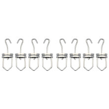 Strong Hanging Rotating Spinner Hooks 110 Pounds Capacity 8PCS Paint Rotary Swivel Hooks High Temperature Rotary Hook