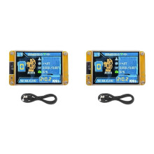 2X NMMiner NerdMiner 235KH/S Bitcoin Crypto Solo Lottery Miner 2.8 Inch Display with Acrylic Shell