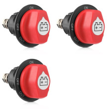 3X Battery Disconnect 12-48V,Battery Master Cut Shut Off Isolator for Marine Boat RV ATV 100A