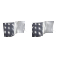 2X Folhas de LED Flexíveis 490x245 mm DC24V 242LED 28W Painel de Luzes para Bancada de Mármore de Cozinha Iluminação de Fundo Publicitária