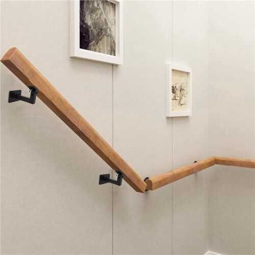 12 Pcs Adjustable Handrail Brackets, Stair Railing Brackets , Hand Rail Brackets for Stairs, Wall Mounted Brackets