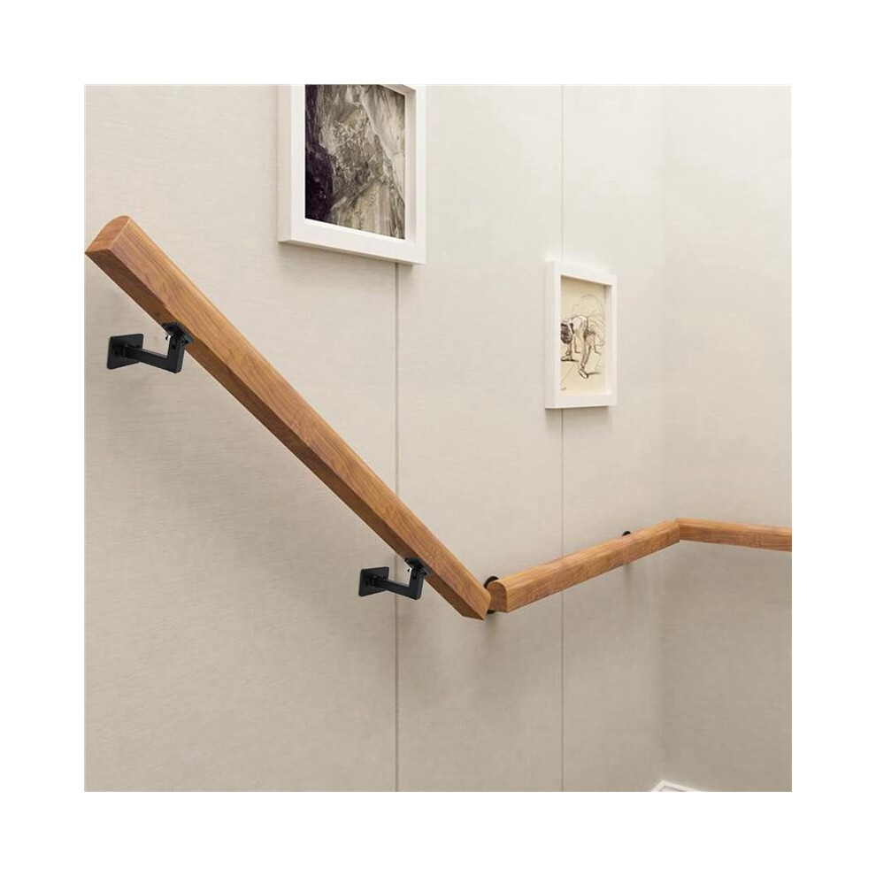 12 Pcs Adjustable Handrail Brackets, Stair Railing Brackets Hand Rail Brackets For Stairs, Wall Mounted Brackets 6032587393804