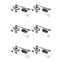 6X UHF 400-470MHz 0.5W Walkie Talkie Oorhangend Two Way Radio Model Oorhangend