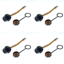 4X Câble Plat PFC Femelle Vers Mâle, Étanche IP67 IP68, Type C, Filetage 3.1, Type C 3.1