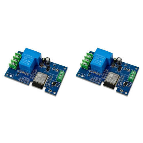 2X 1-Channel WIFI Relay Module 30A ESP32-WROOM-32E Development Board Module for  Home Wireless Control DC7-28/5V