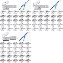 75-Teiliges Sortiment An Doppel-Piggyback-Flachsteckverbindern, Schnelltrenn-Piggyback-Flachstecker-Crimp-Anschlüssen mit Buchse und Stecker