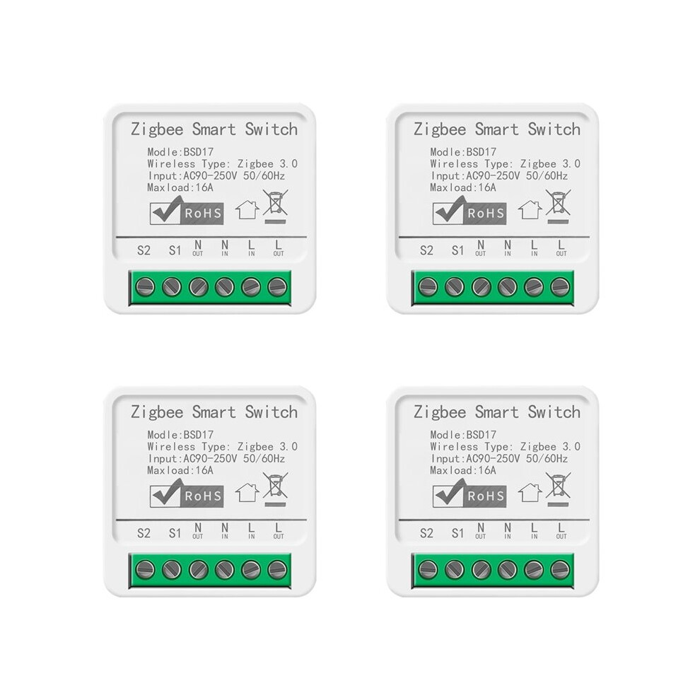 4X Tuya Tuya 16A Zigbee Cassette App Mobile Phone Remote Voice Timing Alexa 6032677235199