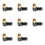 8 Uds. Conector RCA Conector de Audio Macho Codo de Ángulo Recto de 90 Grados Conector de Terminal de Altavoz para Soldar Cable de Vídeo 1