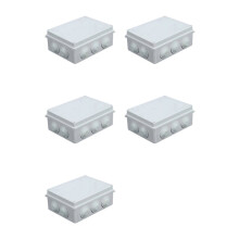 5X IP65 Wasserdichte Anschlussdose ABS-Kunststoff Staubdicht Universal-Elektrogehäuse Außen- und Innen-Projektbox
