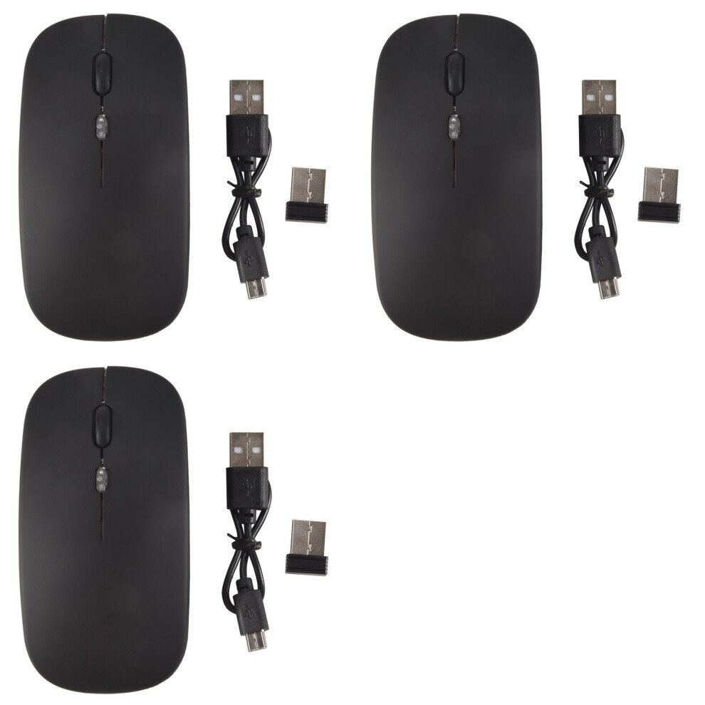 3X Wireless Mouse 5.1 Rechargeable Led Silent Mouse Usb Optical Ergonomic Gaming 2.4G Wireless Backlite 6032694971643
