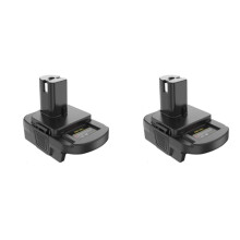 2X Battery Converter Adapter for 18V-20V to 18V Lithium&Ni-NH&Ni-CD Battery for P108 P105