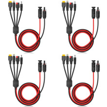 4X 4-in-1 Zonnepaneelconnector Verlengkabelsplitter voor Anderson-Connector -Adapter Stekker XT60 Vrouwelijke Aansluiting