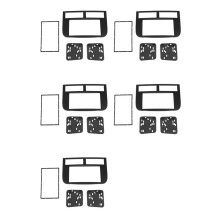 5X Radio Fascia for Grand Cherokee 1999-2005 Panel Dash Kit Trim Fascia Plate Stereo Console Cover Bezel Adapter