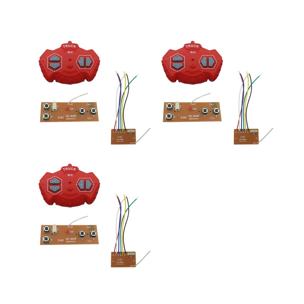 3X 2.4G Four-Way Remote Control Module 4Ch Rc Remote Control Transmitter Receiver Circuit Board Accessories 6032398890660