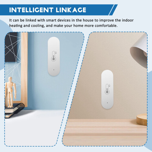 6X Sensor Wireless Connectivity User-Friendly App  Wifi Temperature and Humidity Sensor for Home Iot Device