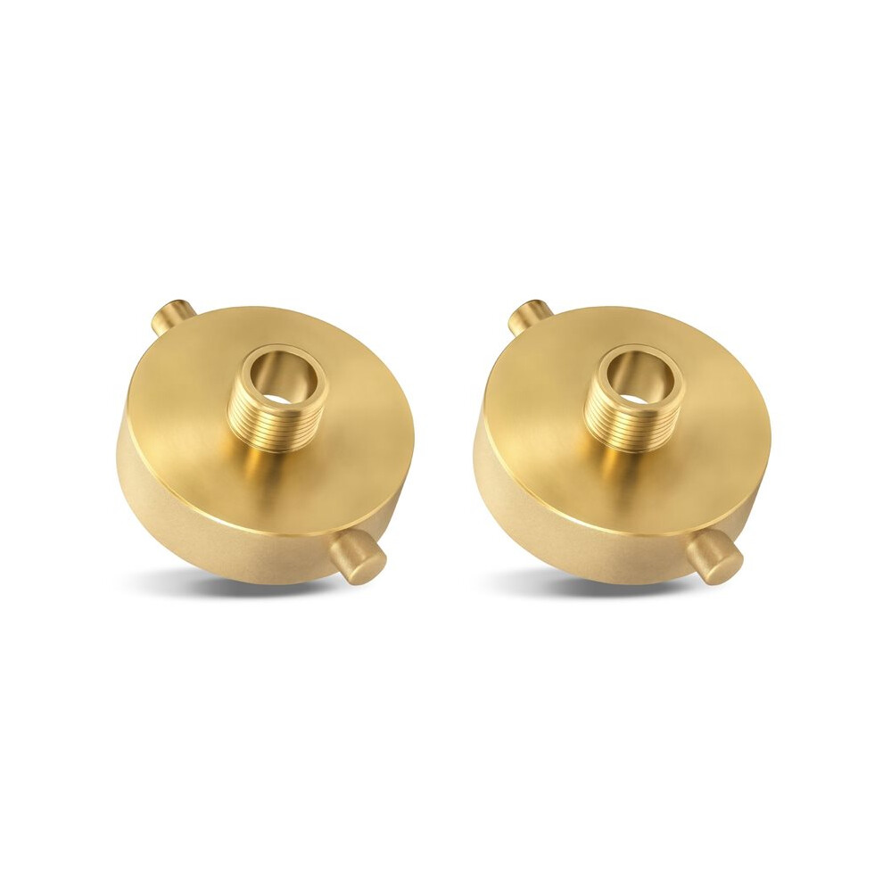2Pcs 2-1/2In Nst(Nh)Female X3/4In Ght Male Fire Hydrant Adapter Firehose Adapter Brass With Pin Lug 2-1/2X3/4In 6034266141171