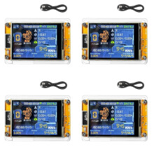 4X NMiner NerdMiner+Case 945KH/S Harshrate 2,8 Polegadas  Display Bitcoin Crypto Solo Lottery Miner NerdMiner Atualizado