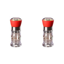 2X Adjustable Ceramic Rotor Pepper Grinder - Refillable Manual Spice Mill Shaker, Essential Kitchen Tools B