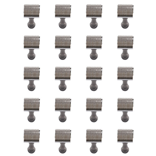 20X Arxin 12 Band Self Inking Rubber Stamps Numbering Machine, Grey White