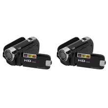 2pcs 16MP Digital Camcorder 1080P Full HD DV Camcorder Digital Video Camera Degree Rotation Screen 16X Night Zoom