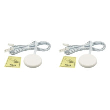 2X Doordringbaar Houten Paneel Draadloze Aanraaksensor LED-Lichtschakelaar Handmatige Bediening Dimbare Aanraakdimmer