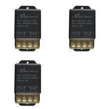 3X Home WiFi-Schakelaar 30A AC90-250V Draadloze Afstandsbediening aan Uit DIY-Stroomonderbreker Werkt met Alexa Home