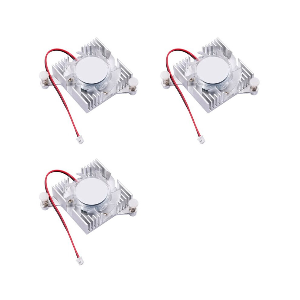3X For Pi 5 Integrated Aluminum Heatsinks Active Cooling Fan All In One Fin Radiator For 5 Orange 6031048169996