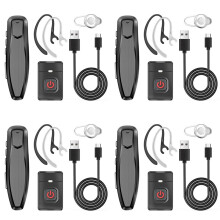 4X Talkie-Walkie Sans Fil PTT Casque Écouteur Mains Libres Prise K pour Casque Microphone BF-888S K5