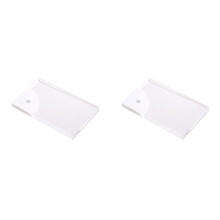 2X LED Blank Acrylic Glowing Business Card Light Transparent Name Tag Board DIY Gift for Husband Boyfriends Dady Gift