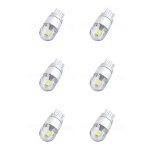 12 Stuks W5W T10 2 SMD 3030 LED-Lampen Super Helder Wit voor Auto Exterieur Dagrijverlichting Lamp 12V Kentekenverlichting Richtingaanwijzer