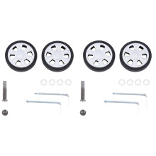 2 Set 60x11mm Luggage Wheel Replacement Wear Resistant PU Caster Suitcase Replacement Wheel Luggage Double Wheel 8mm