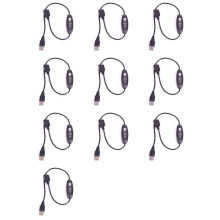 10X USB 5V-12V Temperatuurregelaar Verwarmingsthermostaat 3 Snelheden Instelbaar 24W