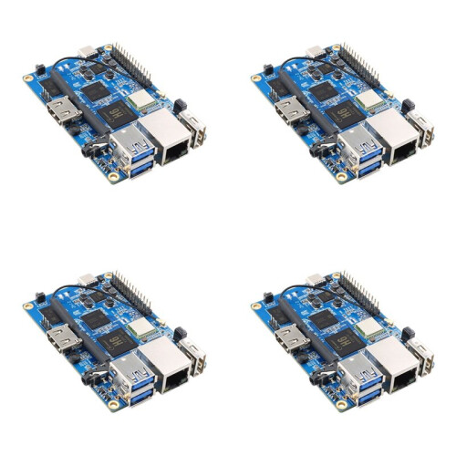 4X per Orange Pi 3 LTS Development Board 2G8G EMMC con  + BT5.0, AllWinner H6 SoC, Open Source Board Computer, Esegui Android