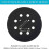 5pcs 5 Inch 8 Holes Hook Loop Sanding Backing Pad for  Orbital Sander Disk Discs  Cable Backup Stick  Pad 7