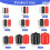 600 Pieces Rubber End Caps Flexible Screw Cap Thread Bolt Protector Caps Covers Black Red Plastic Screw Caps in 9 Size 5