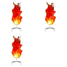 3X Halloween Drôle Jouet Boule de Feu Magique sur la Main Maison Décoration LED Boule de Feu Lumineux Ornements Exquis Fête Rouge