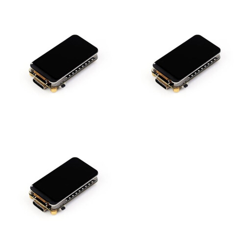 3X Placa de Desenvolvimento LCD ESP32-C6 de 1,47 Polegadas com Suporte WiFi6 e  5 172x320 4 MB Flash ESP32-C6-LCD-1.47