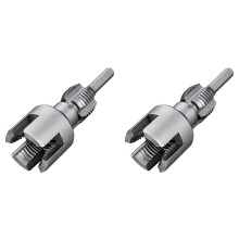 2X Utensile Integrato per Filettatura Interna Ed Esterna di Tubi, Kit per Filettatura di Tubi In PVC Compatibile con Trapano Elettrico, 1/2 Pollice
