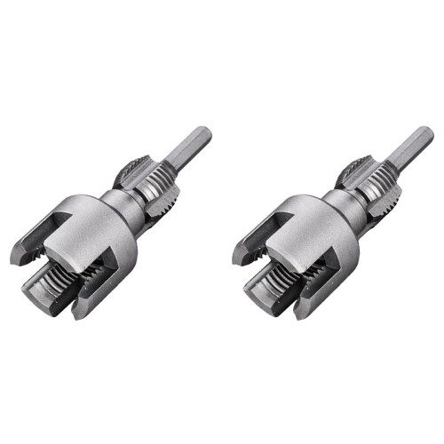 2X Integrated Internal & External Pipe Threading Tool, Electric Drill Compatible Pvc Pipe Threader Kit, 1/2inch