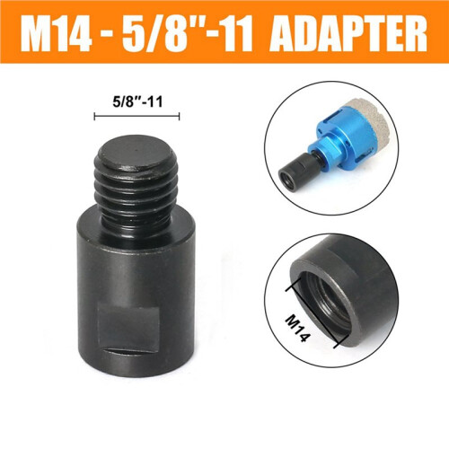 10Pcs M14 to 5/8 Inch-11 Adapter Angle Grinder Thread Converter Adapter Shaft Connector for Diamond Core Drill Bits 2