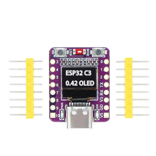 5X ESP32-C3 OLED Development Board with 0.42in OLED Module Ceramic Antenna Wifi  ESP32 Supermini 2