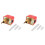 2X HFS-20 R3/4 Threaded Propeller Liquid Water Oil Flow Sensor  Automatic Control Flow  15A 250V 1
