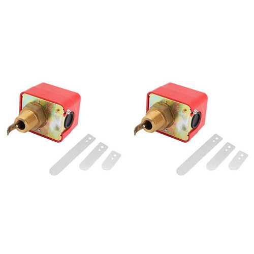 2X HFS-20 R3/4 Threaded Propeller Liquid Water Oil Flow Sensor  Automatic Control Flow  15A 250V