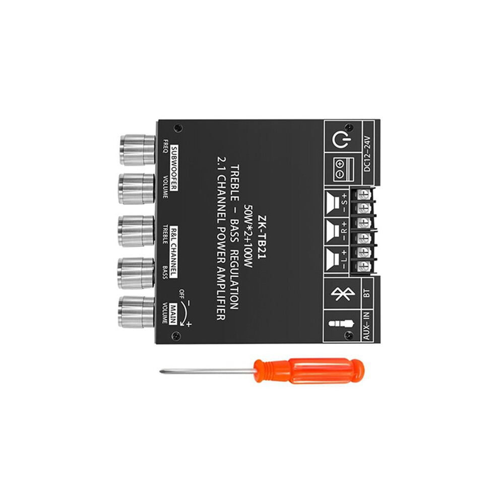 5X Zk-Tb21 5.0 Subwoofer Digital Amplifier Board Tpa3116d2 50Wx2+100W 2.1 Channel Power Audio Stereo Bass Amp 6031170341901