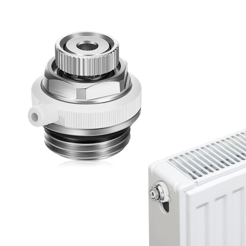 10X Fully Automatic Air Vent Auto Cut-Off Self Bleeding Radiator Valve 1/2inch for Heating Systems 2