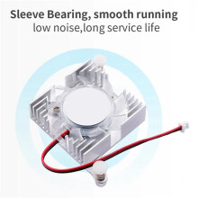 3X for Orange Pi 5  Aluminum Cooling Fan Active Cooling Integrated Aluminum Heat Sink Cooling Fan for  5